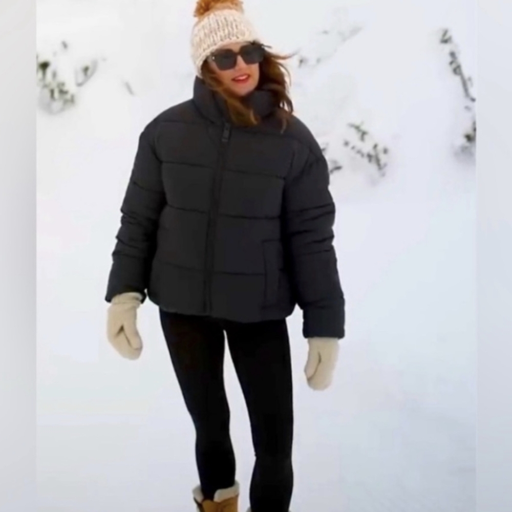 NWT Noize Jilly box Puffer Jacket with High Collar